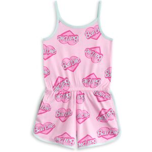 (7-8 Years) Barbie Sleeveless Playsuit (Girls Pink) (7-8 Years) Barbie Sleeveless Playsuit (Girls Pink)
