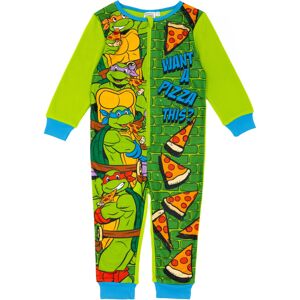 (7-8 Years) Teenage Mutant Ninja Turtles Onesie (Unisex Kids Green) (7-8 Years) Teenage Mutant Ninja Turtles Onesie (Unisex Kids Green)