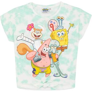 (13-14 Years, White/Blue) SpongeBob SquarePants Girls Front Tie Top (13-14 Years, White/Blue) SpongeBob SquarePants Girls Front Tie Top