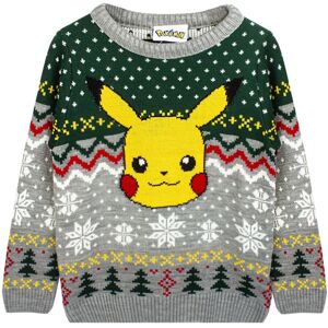 Pokémon (7-8 Years, Grey/Green) Pokemon Childrens/Kids Pikachu Knitted Christmas Jumper Pokémon (7-8 Years, Grey/Green) Pokemon Childrens/Kids Pikachu Knitted Christmas Jumper
