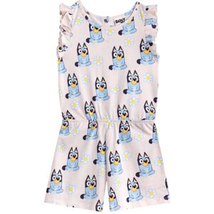 (6-7 Years, Pink) Bluey Girls Flowers All-Over Print Sleeveless Playsuit (6-7 Years, Pink) Bluey Girls Flowers All-Over Print Sleeveless Playsuit