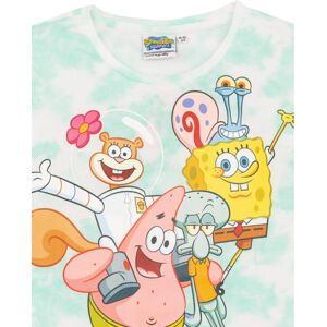 (7-8 Years, White/Blue) SpongeBob SquarePants Girls Front Tie Top (7-8 Years, White/Blue) SpongeBob SquarePants Girls Front Tie Top