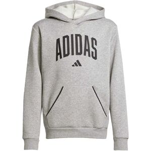 (9-10 Years, Grey/Black) Adidas Childrens/Kids Fleece Hoodie (9-10 Years, Grey/Black) Adidas Childrens/Kids Fleece Hoodie