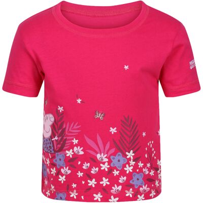 (12-18M, Pink) Regatta Kids Peppa Pig Printed Short Sleeve Crew Neck Summer T-Sh (12-18M, Pink) Regatta Kids Peppa Pig Printed Short Sleeve Crew Neck Summer T-Sh