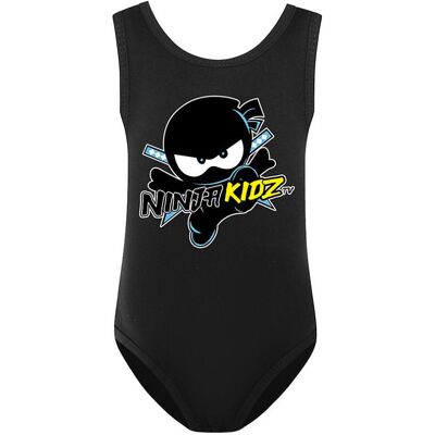Unbranded (Black, 11-12 Years) Ninja Kidz Print Kids Girls One Piece Swimwear Sleeveless S Unbranded (Black, 11-12 Years) Ninja Kidz Print Kids Girls One Piece Swimwear Sleeveless S