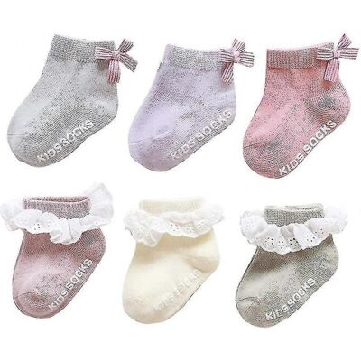 Unbranded 6 Pairs Non-slip Socks Baby Girls Boys Soft Cute Child Cotton Socks Unbranded 6 Pairs Non-slip Socks Baby Girls Boys Soft Cute Child Cotton Socks