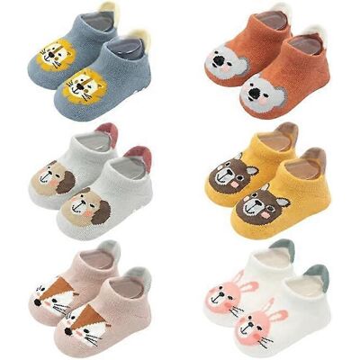 Unbranded (As show, One size) M (1-3 years)6 Pairs Baby Child Non-Slip Cotton Socks Animal Unbranded (As show, One size) M (1-3 years)6 Pairs Baby Child Non-Slip Cotton Socks Animal