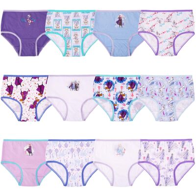 Disney girls Frozen 12-days Advent Underwear Available in Sizes 2/3t 4t 6 and 8 Disney girls Frozen 12-days Advent Underwear Available in Sizes 2/3t 4t 6 and 8