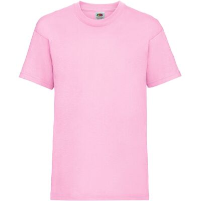 Fruit Of The Loom Childrens/Kids Unisex Light Pink Short Sleeve T-Shirt - T-Shirt Fruit Of The Loom Childrens/Kids Unisex Light Pink Short Sleeve T-Shirt - T-Shirt