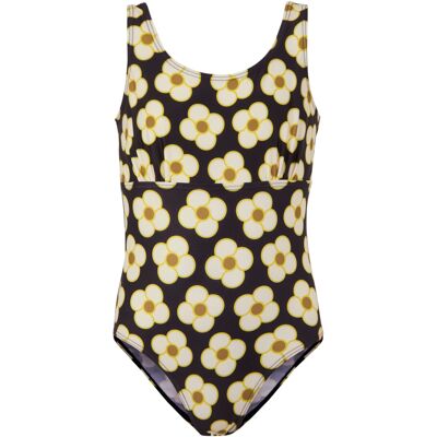 (7-8 Years, Black) Regatta Girls Orla Kiely Spinning Flower One Piece Swimsuit (7-8 Years, Black) Regatta Girls Orla Kiely Spinning Flower One Piece Swimsuit