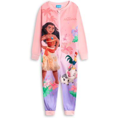 (4-5 Years) Disney Moana Onesie (Girls Pink) (4-5 Years) Disney Moana Onesie (Girls Pink)
