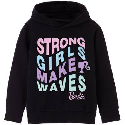 (5-6 Years) Barbie Hoodie (Girls Black) (5-6 Years) Barbie Hoodie (Girls Black)