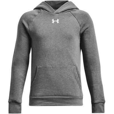 (9-10 Years, Light Grey Heather Marl) Under Armour Boys Rival Fleece Overhead Ra (9-10 Years, Light Grey Heather Marl) Under Armour Boys Rival Fleece Overhead Ra