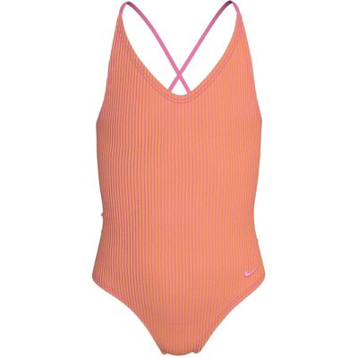 (7-8 Years, Pink Glow) Nike Childrens/Kids One Piece Swimsuit (7-8 Years, Pink Glow) Nike Childrens/Kids One Piece Swimsuit