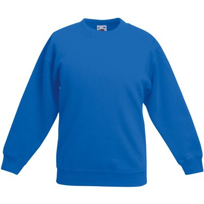 Fruit Of The Loom Kids Royal Blue Classic 80/20 Sweatshirt - Sweatshirt Fruit Of The Loom Kids Royal Blue Classic 80/20 Sweatshirt - Sweatshirt
