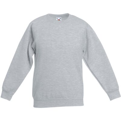 Fruit Of The Loom Kids Heather Grey Sweatshirt - Sweatshirt Fruit Of The Loom Kids Heather Grey Sweatshirt - Sweatshirt