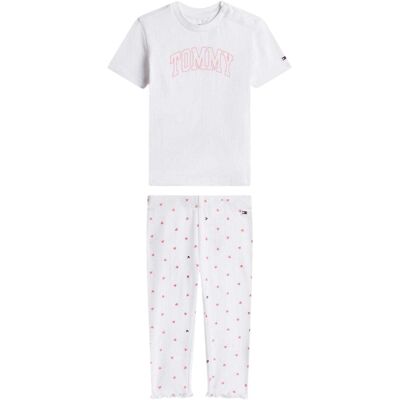 (24 Months, White) Tommy Hilfiger Baby Girls Hearts Top And Leggings Set (24 Months, White) Tommy Hilfiger Baby Girls Hearts Top And Leggings Set
