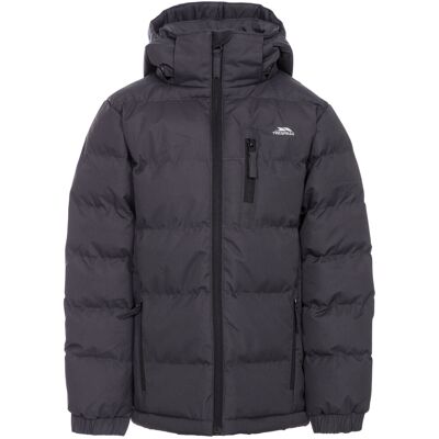 Trespass Boys Tuff Hooded Jacket - Grey - Size 11-12 - Jacket Trespass Boys Tuff Hooded Jacket - Grey - Size 11-12 - Jacket