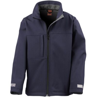 Result Navy 11-12 Years Classic Soft Shell Jacket Result Navy 11-12 Years Classic Soft Shell Jacket