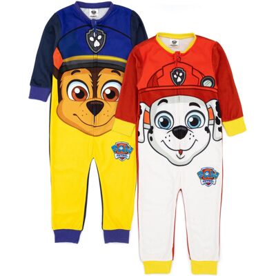 (4-5 Years, Blue/Yellow/White) Paw Patrol Childrens/Kids Chase & Marshall Sleeps (4-5 Years, Blue/Yellow/White) Paw Patrol Childrens/Kids Chase & Marshall Sleeps