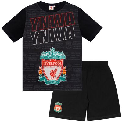 Liverpool FC Boys Short Pyjamas - Short - 4-5 Years - Black Text - Pyjamas Liverpool FC Boys Short Pyjamas - Short - 4-5 Years - Black Text - Pyjamas
