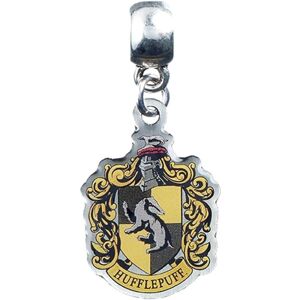 Harry Potter Silver Plated Hufflepuff Crest Slider Charm Harry Potter Silver Plated Hufflepuff Crest Slider Charm