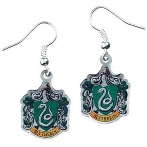 Harry Potter Silver Plated Slytherin Crest Drop Earrings Harry Potter Silver Plated Slytherin Crest Drop Earrings