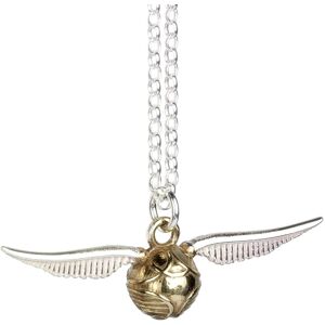 Harry Potter Sterling Silver Golden Snitch Charm Necklace Harry Potter Sterling Silver Golden Snitch Charm Necklace