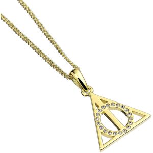 Harry Potter Deathly Hallows Gold Plated Sterling Silver Necklace with Swarovski Crystals Harry Potter Deathly Hallows Gold Plated Sterling Silver Necklace with Swarovski Crystals