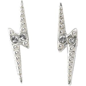 Harry Potter Sterling Silver Lightning Bolt Stud Earrings with Swarovski Crystal Harry Potter Sterling Silver Lightning Bolt Stud Earrings with Swarovski Crystal