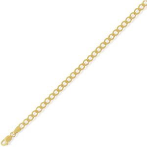 (7.25) Jewelco London 9ct Yellow Gold - High Performance Curb Pendant Chain Neck (7.25) Jewelco London 9ct Yellow Gold - High Performance Curb Pendant Chain Neck