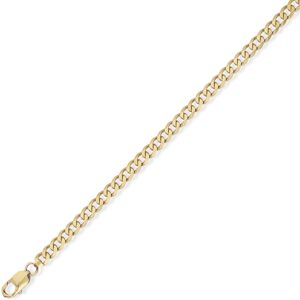 (7.25) Jewelco London 9ct Yellow Gold - Premium Quality Curb Pendant Chain Neckl (7.25) Jewelco London 9ct Yellow Gold - Premium Quality Curb Pendant Chain Neckl