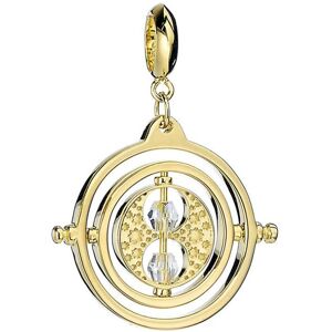 Harry Potter Time Turner Gold Plated Sterling Silver Slider Charm with Crystals Harry Potter Time Turner Gold Plated Sterling Silver Slider Charm with Crystals