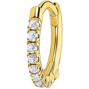 Thomas Sabo Ladies Single Hoop Earring White Stones Gold 925 Sterling Silver Cli Thomas Sabo Ladies Single Hoop Earring White Stones Gold 925 Sterling Silver Cli