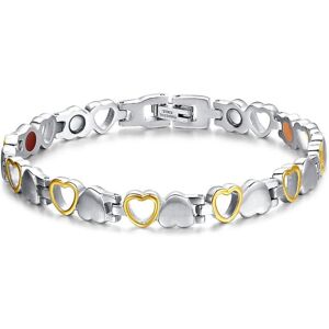 Unbranded (Gold and Silver) Magnetic Bracelets Titanium Steel Therapy Bracelet Jewelry Pai Unbranded (Gold and Silver) Magnetic Bracelets Titanium Steel Therapy Bracelet Jewelry Pai