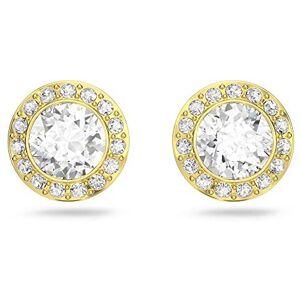 Swarovski Angelic Stud Earrings - White Round-Cut Crystals, Gold-Tone Plated, 1 Swarovski Angelic Stud Earrings - White Round-Cut Crystals, Gold-Tone Plated, 1