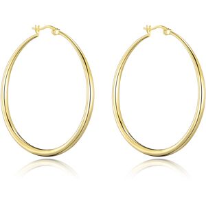 Philip Jones Jewellery Gold Plated 50mm Hoop Earrings Philip Jones Jewellery Gold Plated 50mm Hoop Earrings
