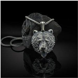 Unbranded Ins zodiac brown bear head pendant necklace men's retro hip hop chain necklace p Unbranded Ins zodiac brown bear head pendant necklace men's retro hip hop chain necklace p