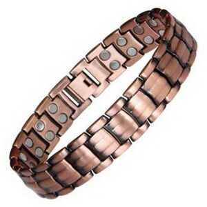 Unbranded Men Red Copper Bracelet Business Style Double Strong Magnetic Therapy Bracelet F Unbranded Men Red Copper Bracelet Business Style Double Strong Magnetic Therapy Bracelet F