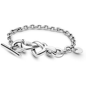 Unbranded (Hot Stamping, 17cm) Women's Bracelets Sterling Silver Knotted Heart Charms T-Ba Unbranded (Hot Stamping, 17cm) Women's Bracelets Sterling Silver Knotted Heart Charms T-Ba