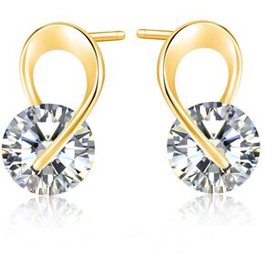 Unbranded Rotating Zirconia Stud Earring For Women Bow Shaped Zircon Rose Crystal Earing P Unbranded Rotating Zirconia Stud Earring For Women Bow Shaped Zircon Rose Crystal Earing P