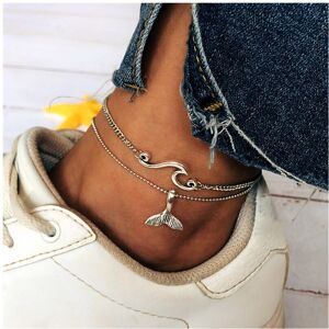 Unbranded Bohemian Ocean Wave Whale Tail Anklet Bracelets For Women Beach Ankle Chain Foot Unbranded Bohemian Ocean Wave Whale Tail Anklet Bracelets For Women Beach Ankle Chain Foot