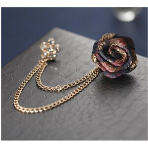 Unbranded Vintage Mixed Fabric Rose Brooches Tassel Chain Men Suit Collar Brooch Broche La Unbranded Vintage Mixed Fabric Rose Brooches Tassel Chain Men Suit Collar Brooch Broche La