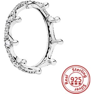 Unbranded 100% 925 Sterling Silver Princess Tiara Crown Sparkling Love Heart ,CZ Rings for Unbranded 100% 925 Sterling Silver Princess Tiara Crown Sparkling Love Heart ,CZ Rings for
