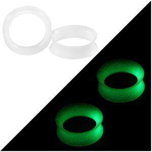 Unbranded (Black) 2Pcs Glow In The Dark Silicone Ear Plugs And Tunnels Piercing Expander P Unbranded (Black) 2Pcs Glow In The Dark Silicone Ear Plugs And Tunnels Piercing Expander P