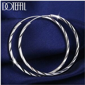 Unbranded 925 Sterling Silver 35/50mm Round Circle Hoop Earrings For Women Gift Charm Enga Unbranded 925 Sterling Silver 35/50mm Round Circle Hoop Earrings For Women Gift Charm Enga