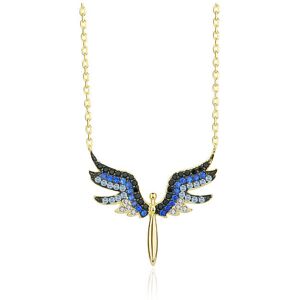 Unbranded 925 Sterling Silver Light Angel Wings Clavicle Chain Necklace Pendant Niche zirc Unbranded 925 Sterling Silver Light Angel Wings Clavicle Chain Necklace Pendant Niche zirc