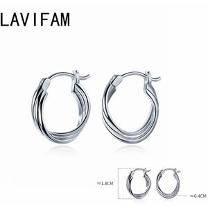 Unbranded Three Layers Twist Hoop Earrings For Women Real 925 Sterling Silver Minimalist C Unbranded Three Layers Twist Hoop Earrings For Women Real 925 Sterling Silver Minimalist C
