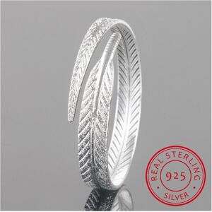 Unbranded Unique Women 925 Sterling Silver Leaf Bangles Open Cuff Bracelets & Bangles Fine Unbranded Unique Women 925 Sterling Silver Leaf Bangles Open Cuff Bracelets & Bangles Fine