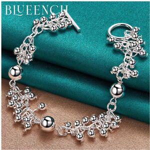 Unbranded 925 Sterling Silver Grape Beaded Bracelet for Women Wedding High Jewelry Unbranded 925 Sterling Silver Grape Beaded Bracelet for Women Wedding High Jewelry